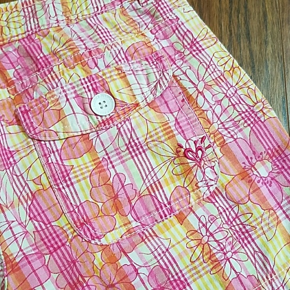 JUSTICE Floral Shorts Sz 12 Reg - Picture 8 of 10